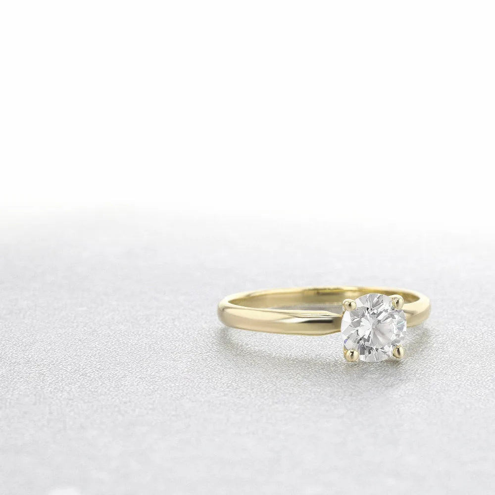 Marnel | Yellow Gold Round Diamond Ring