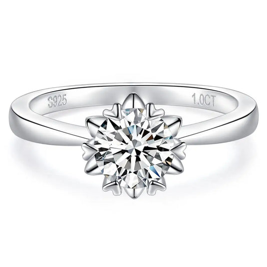 Tagmitta | Sterling Silver Moissanite Diamond Ring